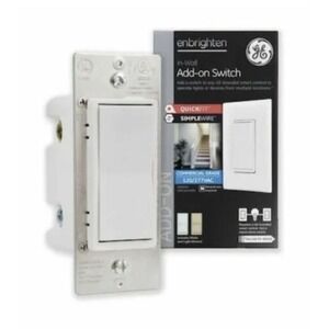 GE Enbrighten 15-Amp 3-Way White and Light Almond‎ Smart Rocker Light Switch